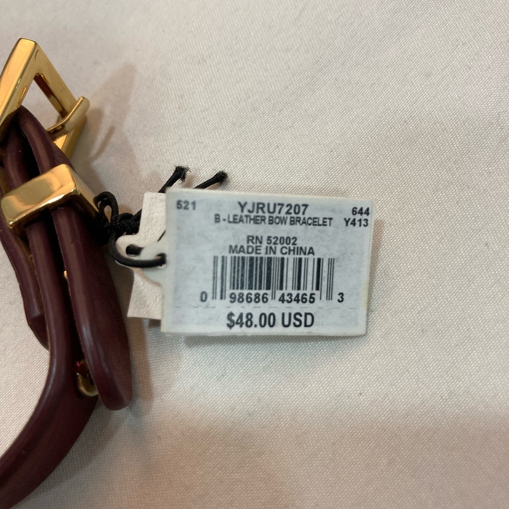 JUICY COUTURE LEATHER BOW BRACELET - Picture 4 of 6